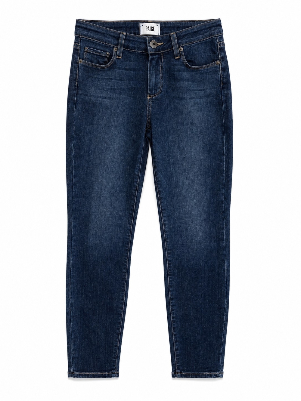 PAIGE Verdugo Crop Mid-Rise Ultra Skinny Jeans - Dark Wash Size 27